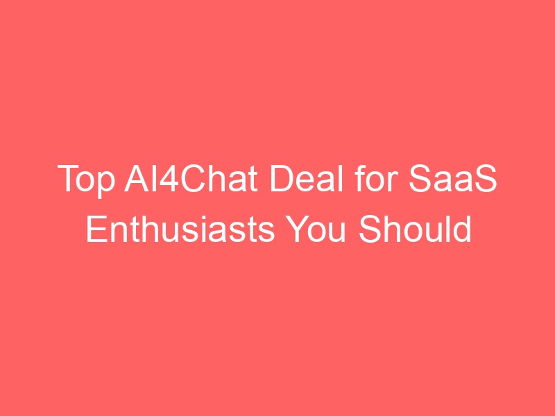 Locker.Ink | Top AI4Chat Deal for SaaS Enthusiasts You Should Not Miss