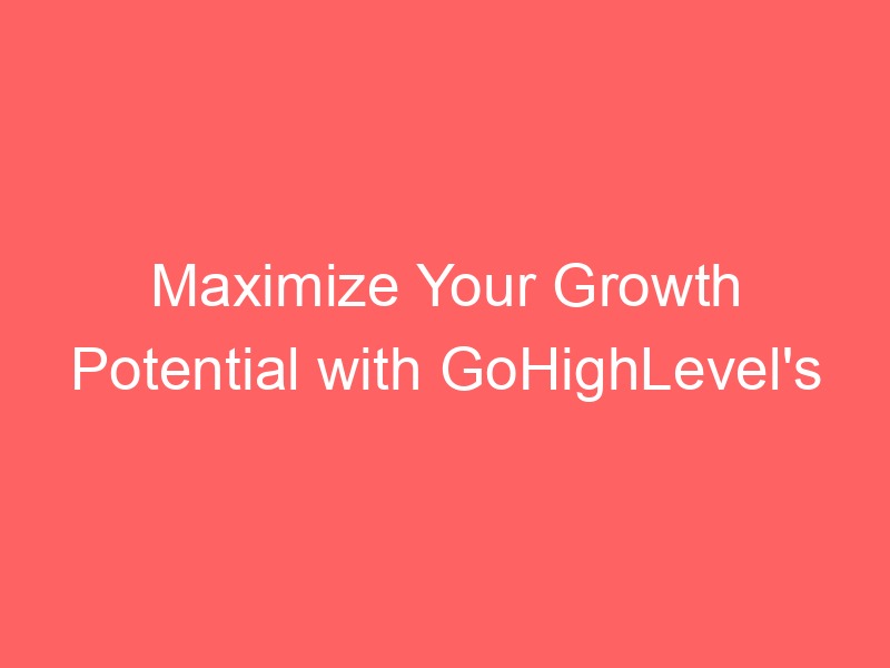 Locker.Ink | Maximize Your Growth Potential with GoHighLevel's Exclusive New Year Promotion and Insights on Emerging SaaS Trends