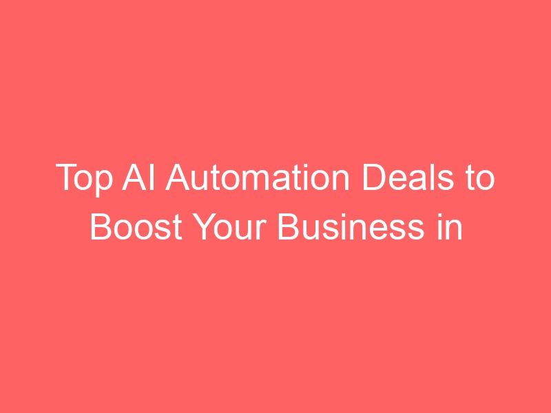 Locker.Ink | Top AI Automation Deals to Boost Your Business in 2026