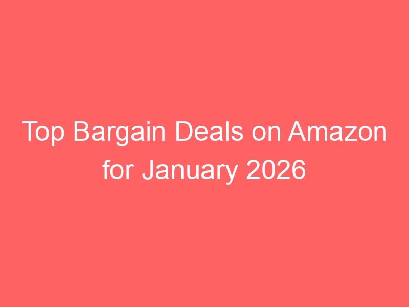 Locker.Ink | Top Bargain Deals on Amazon for January 2026