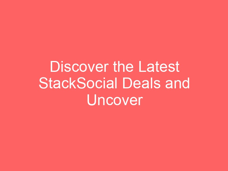 Locker.Ink | Discover the Latest StackSocial Deals and Uncover Key SaaS Trends Today